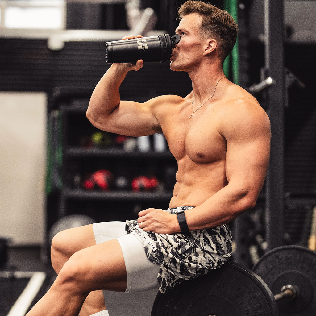 Hydrating during a workout