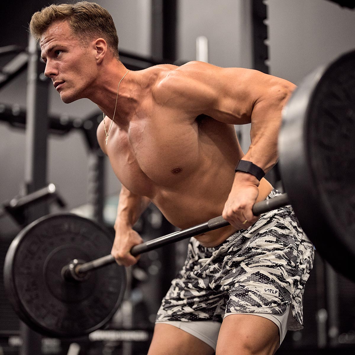 MuscleTech Athlete: Michael Dean doing barbell rows