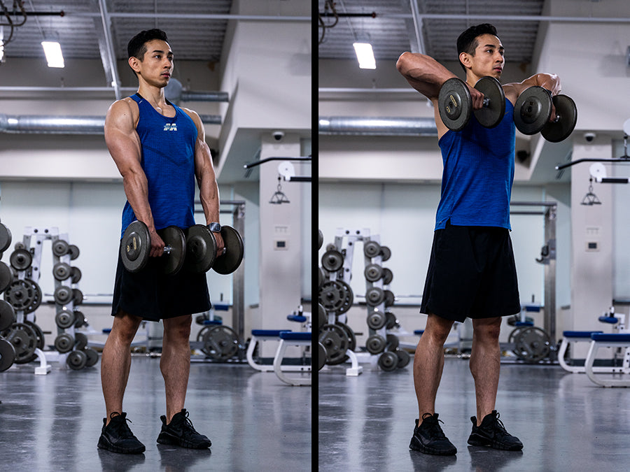 dumbbell upright row 