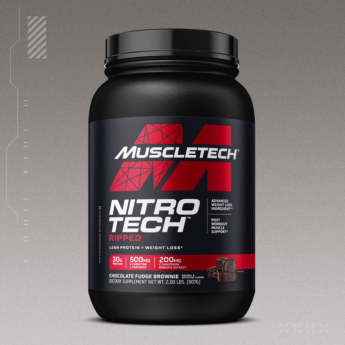 Nitro-Tech Ripped Chocolate Fudge Browne 2lbs.