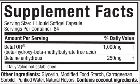 Supplement Facts: Clear Muscle